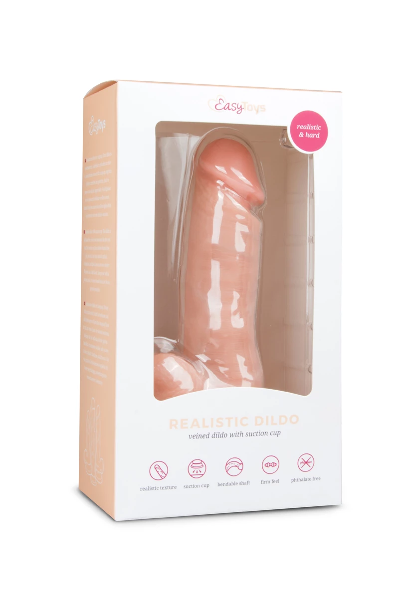 Realistic 17.5 cm Dildo – Soft Touch Design in Beige