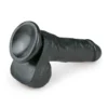 Realistic 17.5 cm Dildo – Black