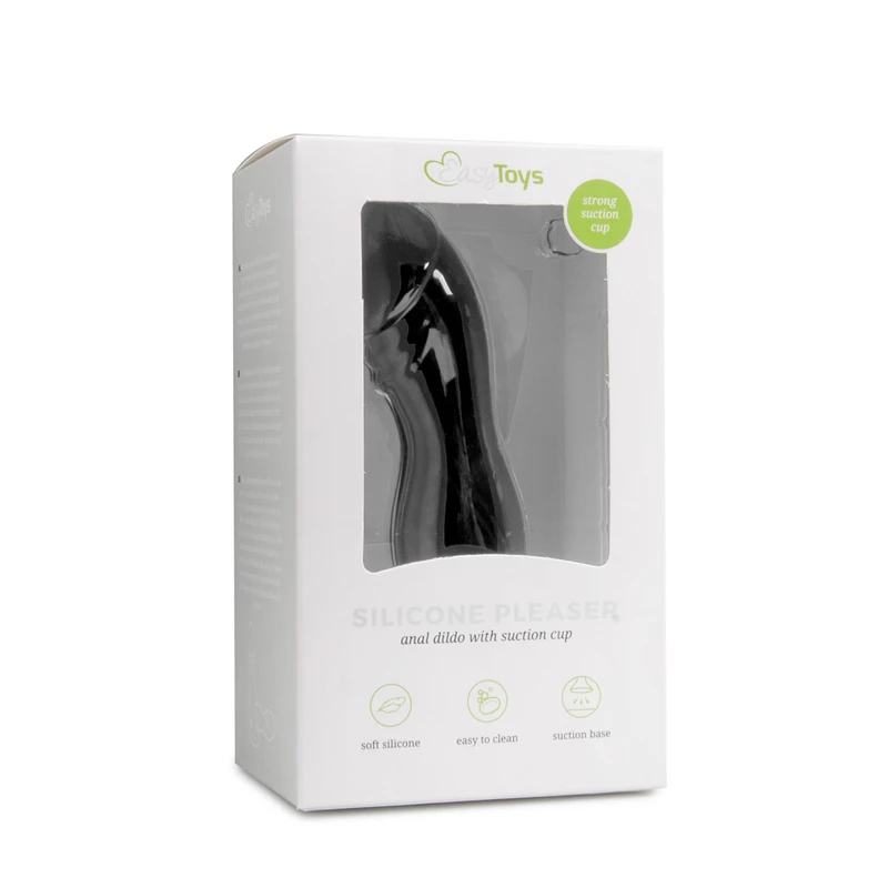 Black Silicone Suction Cup Dildo