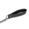 1625143017.ET280BLK_6 Faux Leather Collar with Chain Attachment