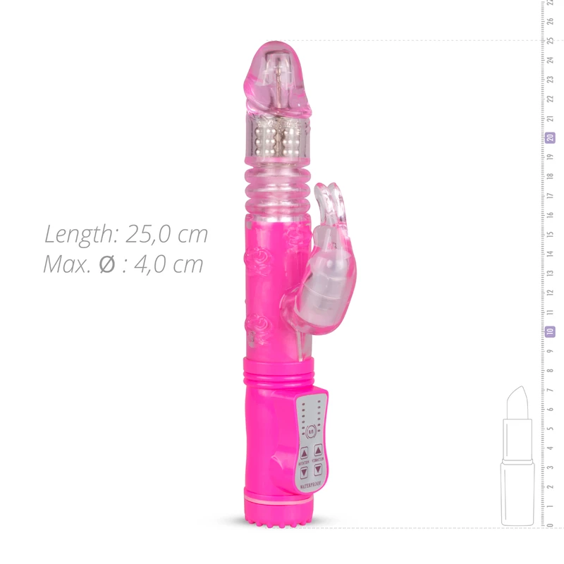 EasyToys - Rotating Rabbit Vibrator - Pink