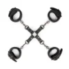 Hogtie Set with Hand and Ankle Cuffs – Black
