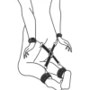 Hogtie Set with Hand and Ankle Cuffs – Black