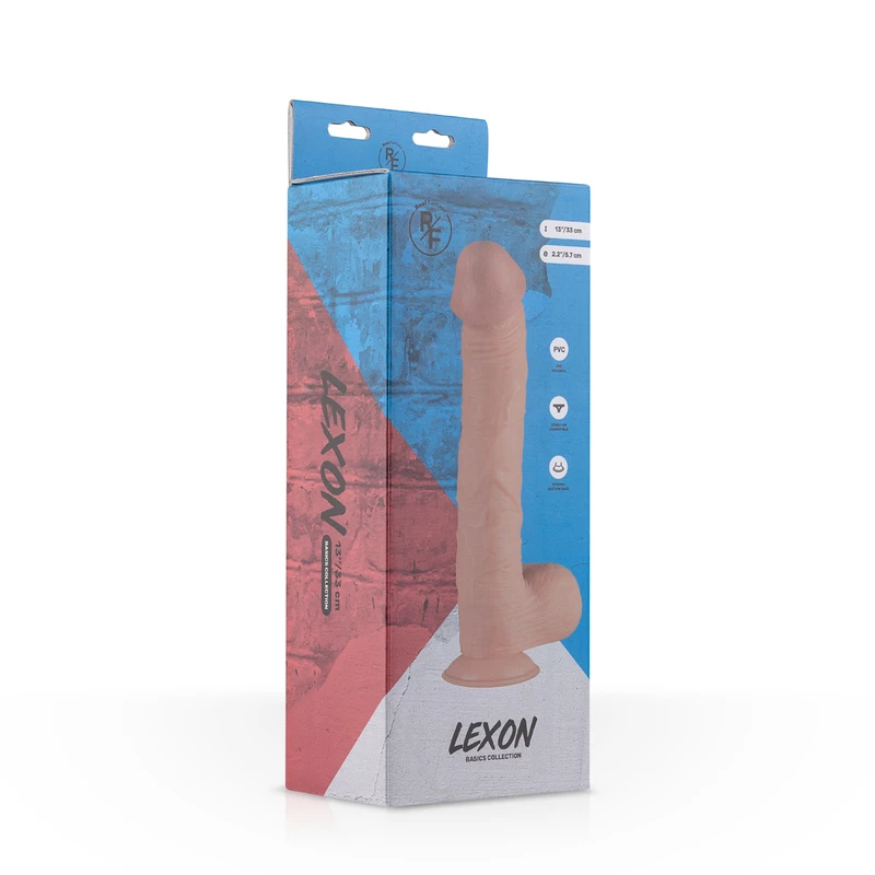 1625147469.RF015SKN_6 Real Fantasy – Realistic Dildo “Lexon” – 33 cm – Beige