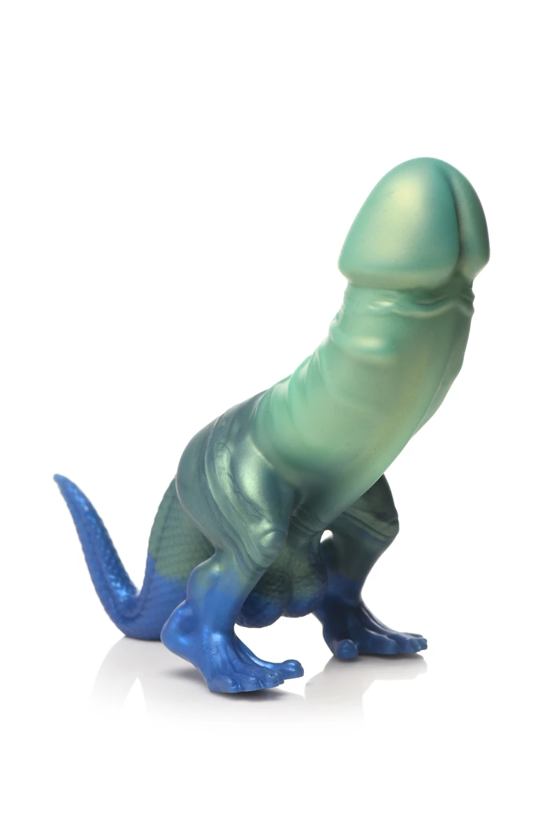 1714037110.ah392_3 XR Brands – Jurassic Dinosaur Cock Dildo – Green & Blue