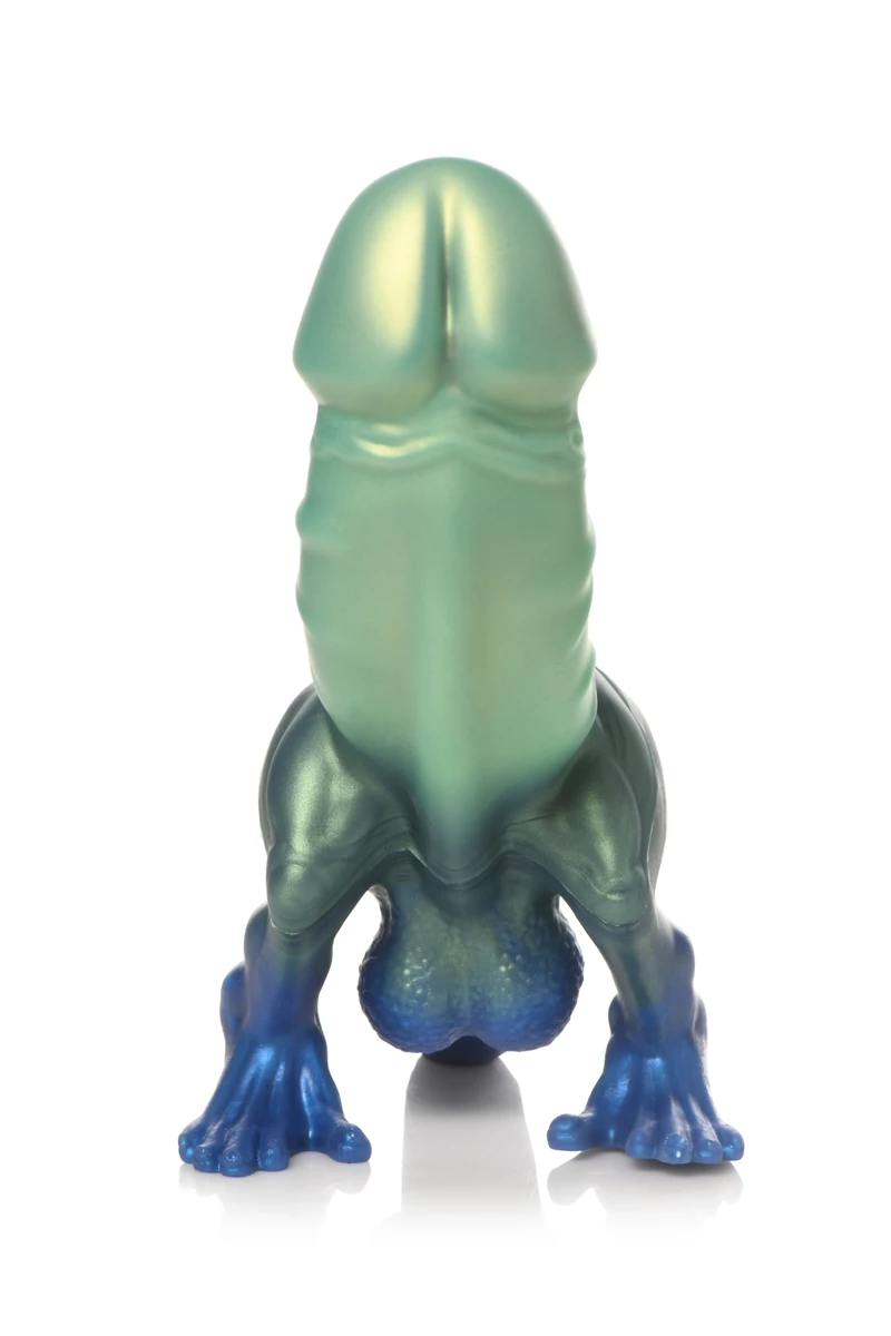 1714037110.ah392_4 XR Brands – Jurassic Dinosaur Cock Dildo – Green & Blue