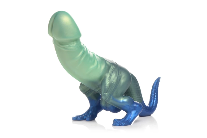 1714037110.ah392_5 XR Brands – Jurassic Dinosaur Cock Dildo – Green & Blue