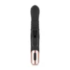 Rosy Gold - Rabbit Vibrator with Thrusting Function - Black